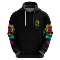 Karma Fairy Rose Smoke Skull Hoodie - Wonder Print Shop