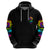 Karma Fairy Rose Smoke Skull Hoodie - Wonder Print Shop
