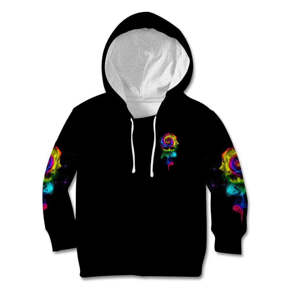 Karma Fairy Rose Smoke Skull Kid Hoodie - Wonder Print Shop