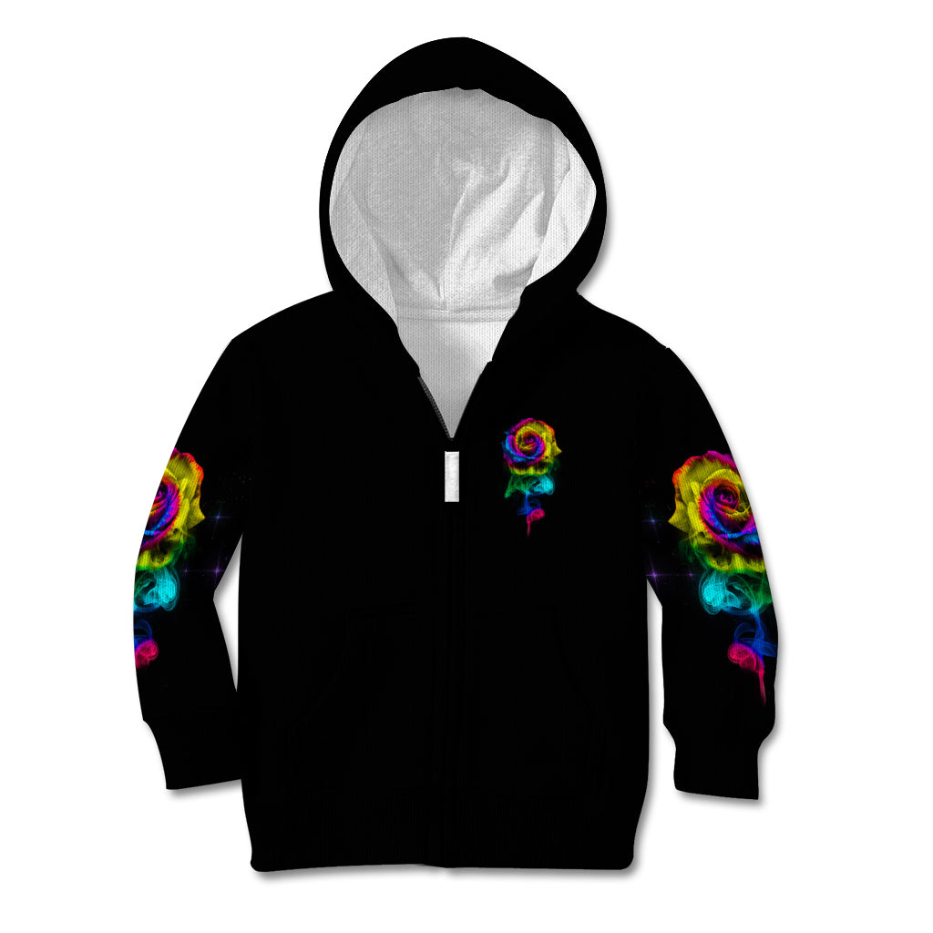 Karma Fairy Rose Smoke Skull Kid Hoodie - Wonder Print Shop