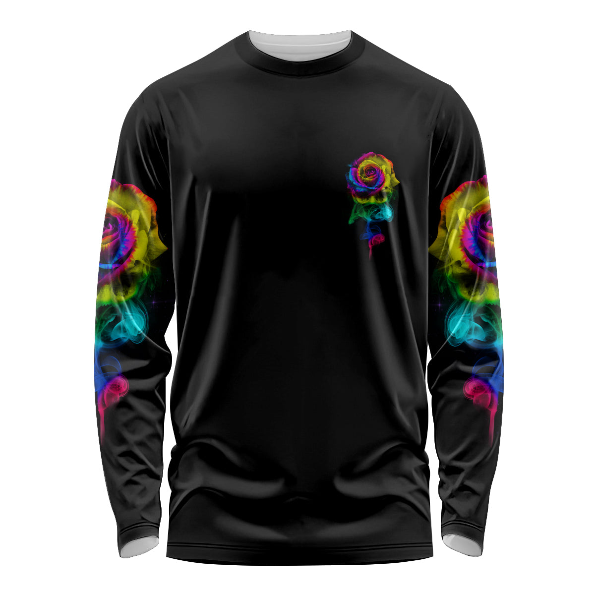 Karma Fairy Rose Smoke Skull Long Sleeve Shirt - Wonder Print Shop