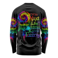 Karma Fairy Rose Smoke Skull Long Sleeve Shirt - Wonder Print Shop