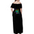 Karma Fairy Rose Smoke Skull Off Shoulder Maxi Dress - Wonder Print Shop