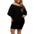 Karma Fairy Rose Smoke Skull Off Shoulder Short Dress - Wonder Print Shop