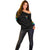 Karma Fairy Rose Smoke Skull Off Shoulder Sweater - Wonder Print Shop