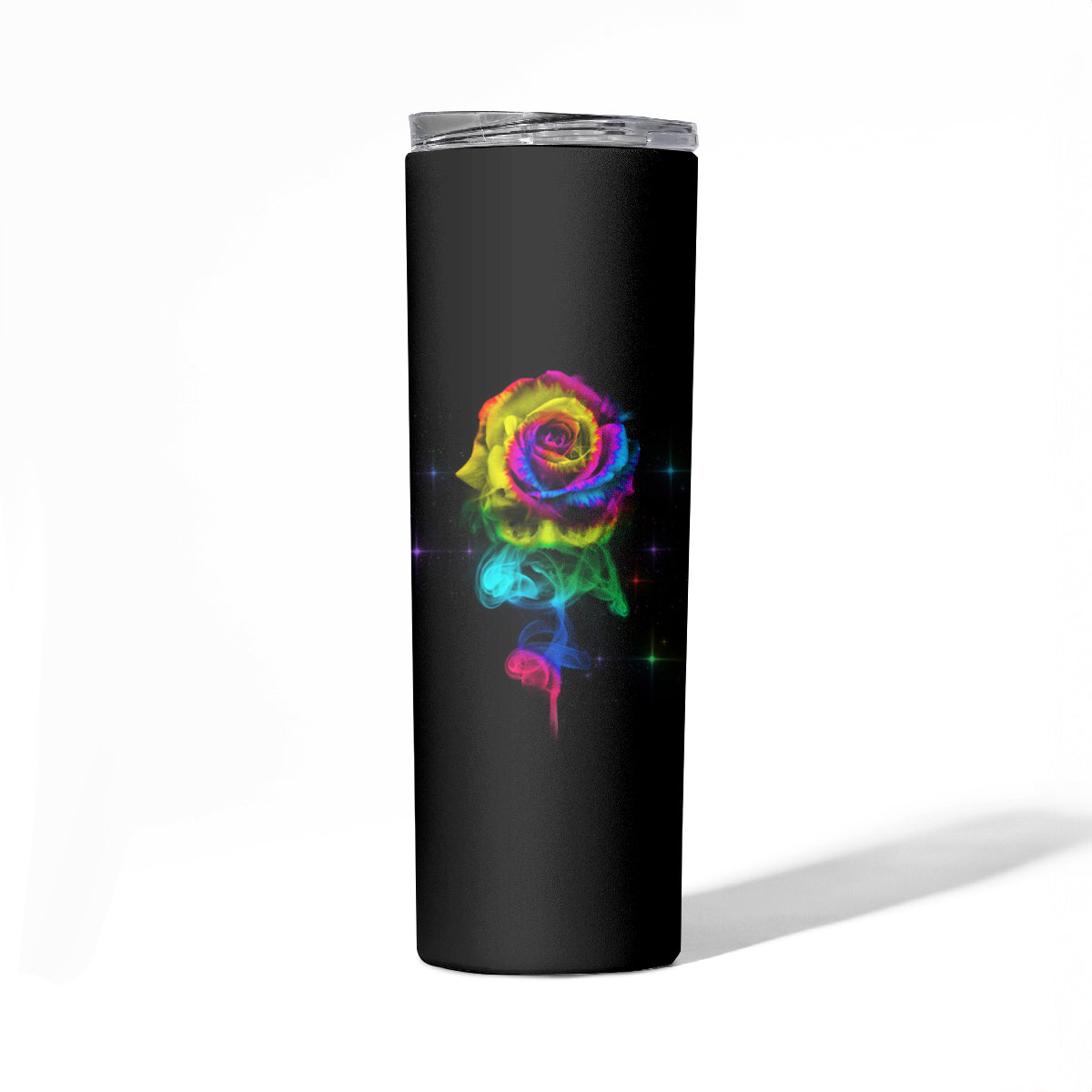 Karma Fairy Rose Smoke Skull Skinny Tumbler - Wonder Print Shop