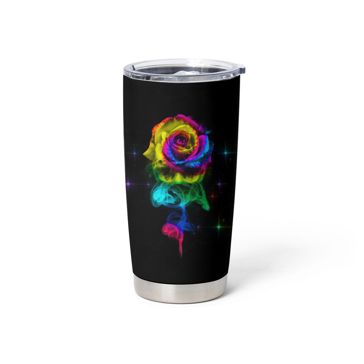 Karma Fairy Rose Smoke Skull Tumbler Cup - Wonder Print Shop
