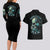 Fresh Out Of F Skull Rose Couples Matching Long Sleeve Bodycon Dress and Hawaiian Shirt - Wonder Print Shop
