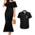 Fresh Out Of F Skull Rose Couples Matching Mermaid Dress and Hawaiian Shirt - Wonder Print Shop