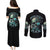 Fresh Out Of F Skull Rose Couples Matching Puletasi Dress and Long Sleeve Button Shirt - Wonder Print Shop