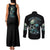 Fresh Out Of F Skull Rose Couples Matching Tank Maxi Dress and Long Sleeve Button Shirt - Wonder Print Shop