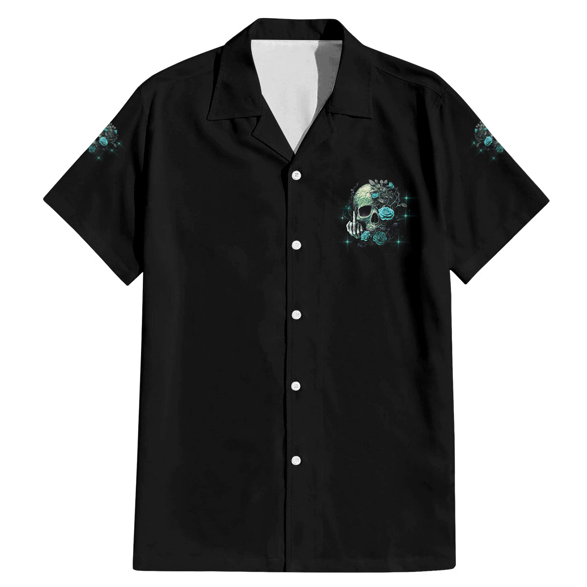 Fresh Out Of F Skull Rose Family Matching Mermaid Dress and Hawaiian Shirt - Wonder Print Shop