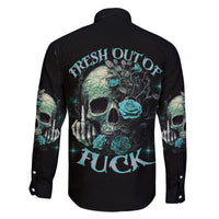 Fresh Out Of F Skull Rose Family Matching Mermaid Dress and Hawaiian Shirt - Wonder Print Shop