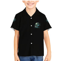 Fresh Out Of F Skull Rose Family Matching Mermaid Dress and Hawaiian Shirt - Wonder Print Shop