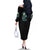 Fresh Out Of F Skull Rose Family Matching Off Shoulder Long Sleeve Dress and Hawaiian Shirt - Wonder Print Shop