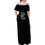 Fresh Out Of F Skull Rose Family Matching Off Shoulder Maxi Dress and Hawaiian Shirt - Wonder Print Shop