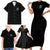Fresh Out Of F Skull Rose Family Matching Short Sleeve Bodycon Dress and Hawaiian Shirt - Wonder Print Shop