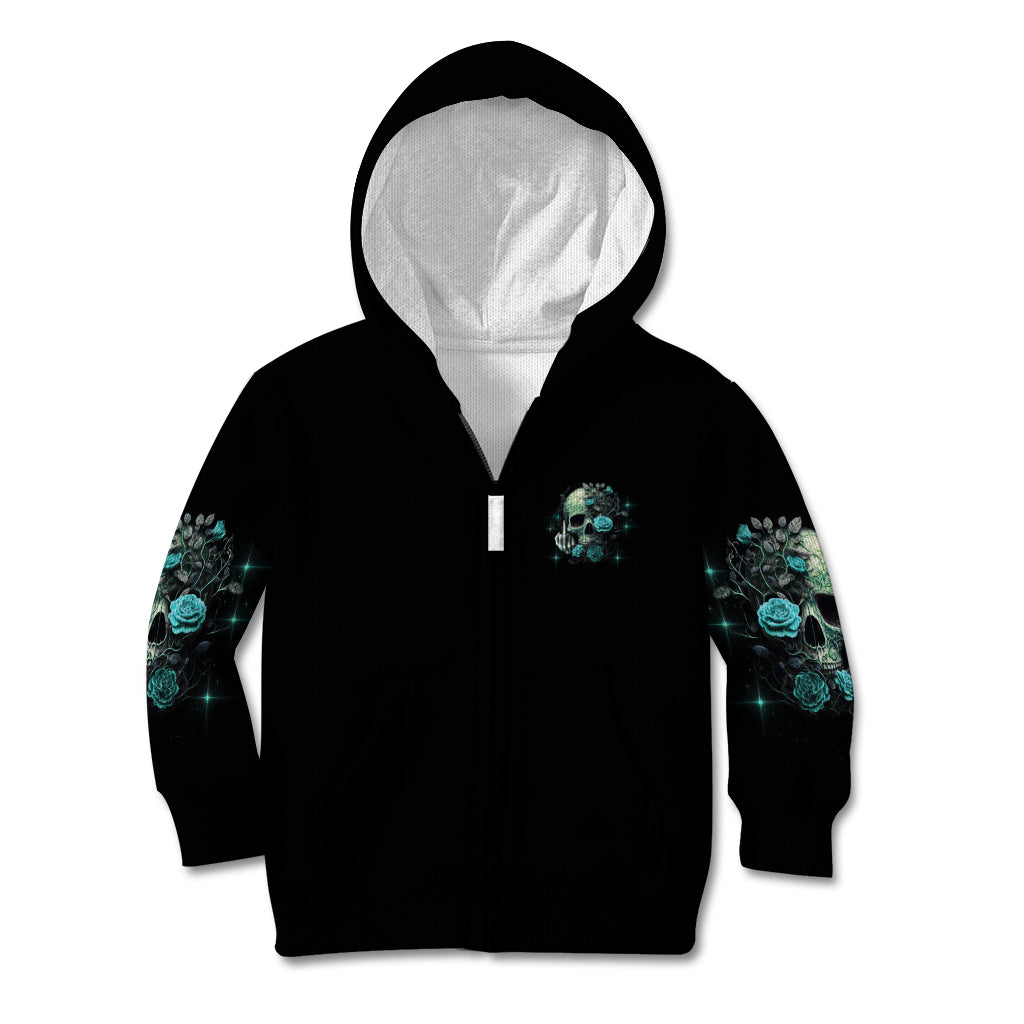 Fresh Out Of F Skull Rose Kid Hoodie - Wonder Print Shop