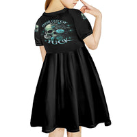 Fresh Out Of F Skull Rose Kid Short Sleeve Dress - Wonder Print Shop