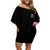 Fresh Out Of F Skull Rose Off Shoulder Short Dress - Wonder Print Shop