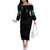 Fresh Out Of F Skull Rose Off The Shoulder Long Sleeve Dress - Wonder Print Shop