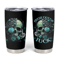 Fresh Out Of F Skull Rose Tumbler Cup - Wonder Print Shop