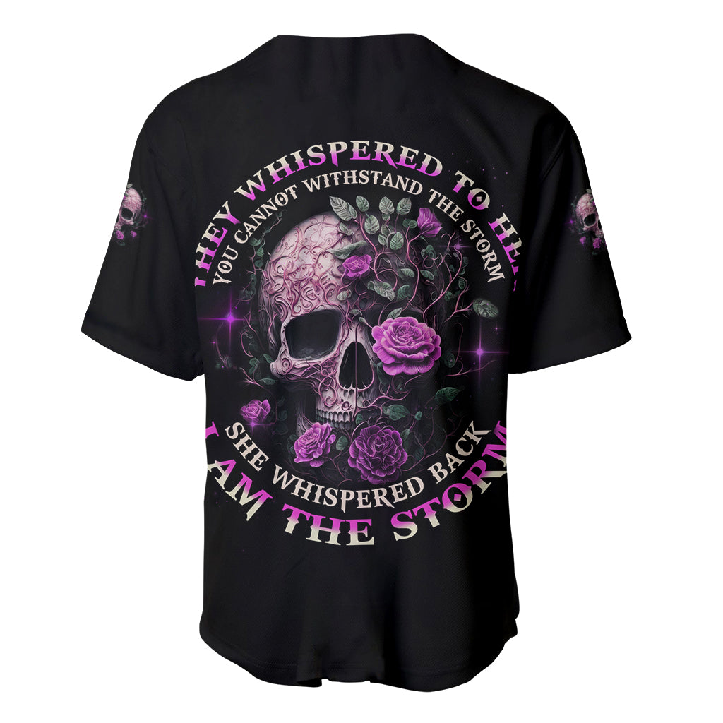 I Am The Storm Rose Baseball Jersey - Wonder Print Shop