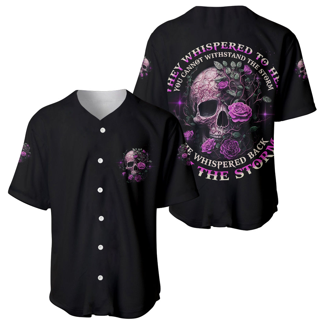 I Am The Storm Rose Baseball Jersey - Wonder Print Shop