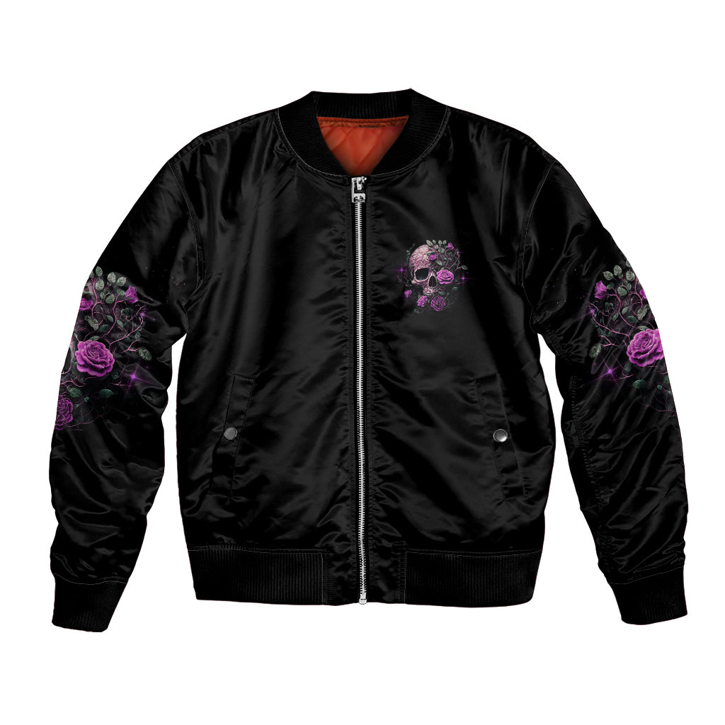I Am The Storm Rose Bomber Jacket - Wonder Print Shop