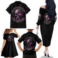 I Am The Storm Rose Family Matching Off Shoulder Long Sleeve Dress and Hawaiian Shirt - Wonder Print Shop