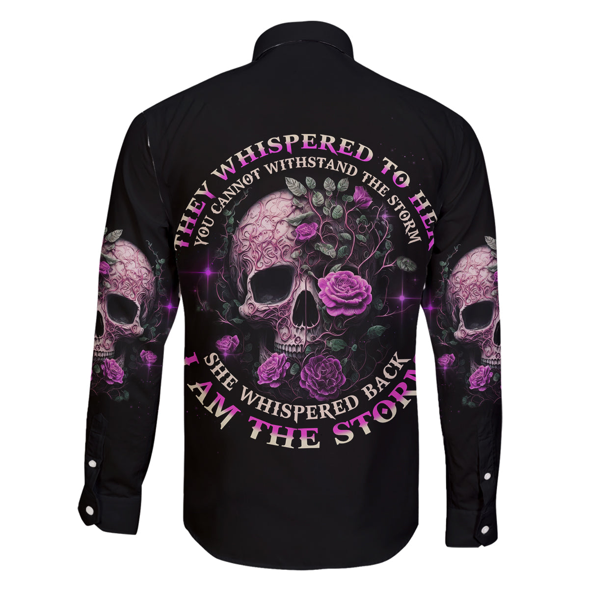 I Am The Storm Rose Family Matching Off Shoulder Maxi Dress and Hawaiian Shirt - Wonder Print Shop