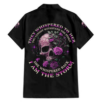 I Am The Storm Rose Family Matching Short Sleeve Bodycon Dress and Hawaiian Shirt - Wonder Print Shop