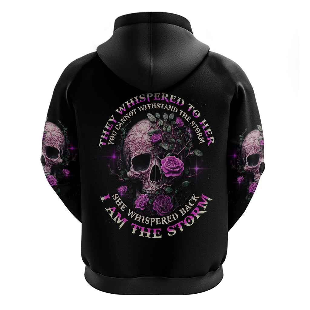 I Am The Storm Rose Hoodie - Wonder Print Shop