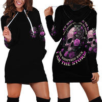 I Am The Storm Rose Hoodie Dress - Wonder Print Shop