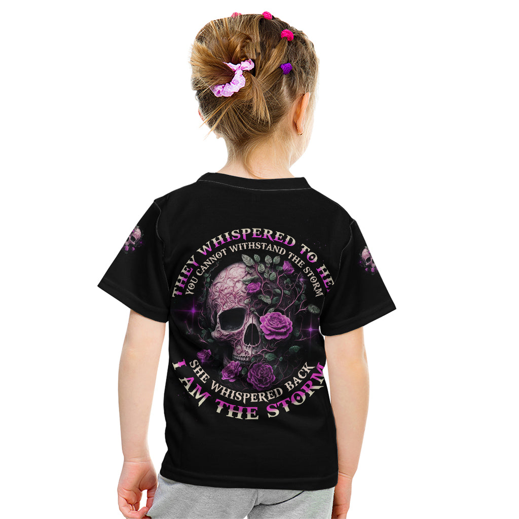 I Am The Storm Rose Kid T Shirt - Wonder Print Shop