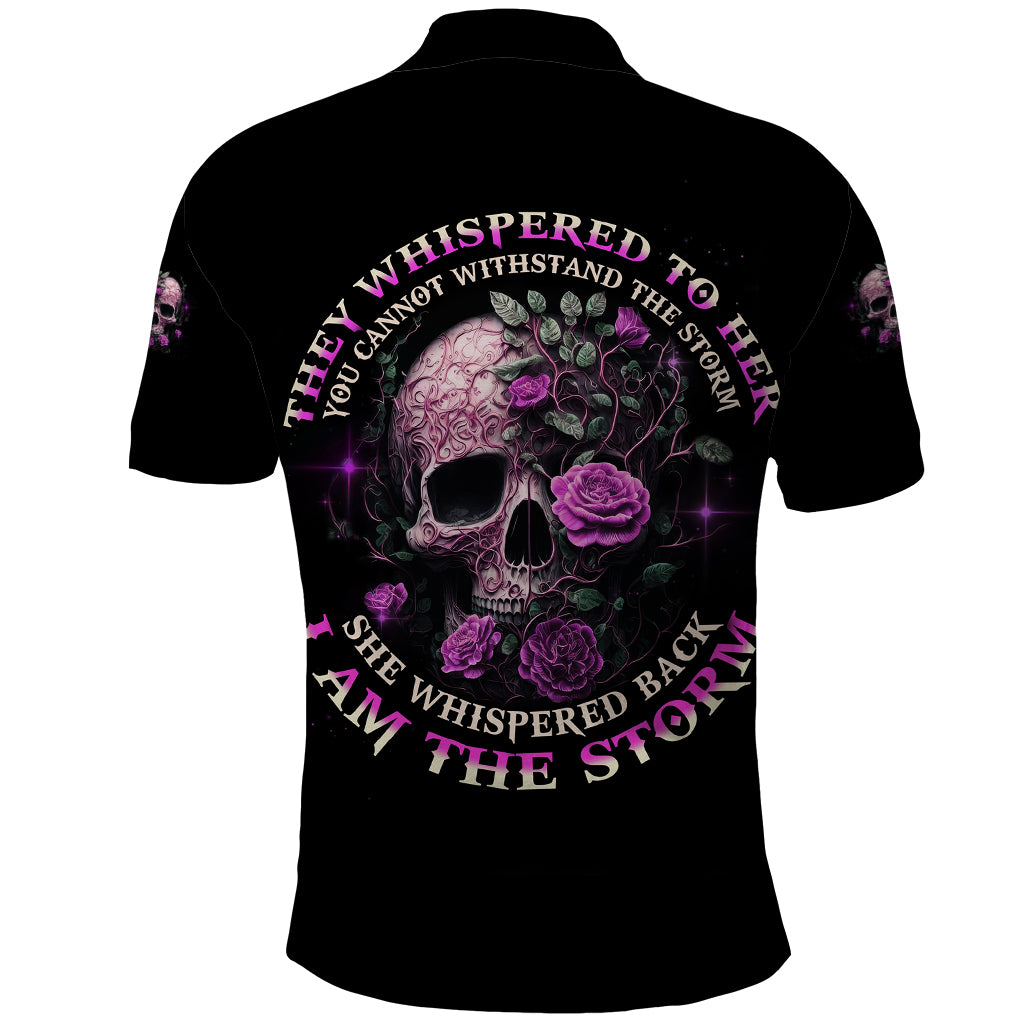 I Am The Storm Rose Polo Shirt - Wonder Print Shop