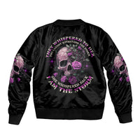 I Am The Storm Rose Sleeve Zip Bomber Jacket - Wonder Print Shop