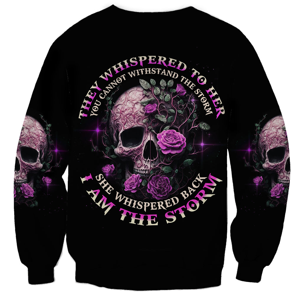 I Am The Storm Rose Sweatshirt - Wonder Print Shop