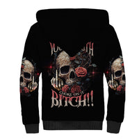 Next Time My Name Comes Out Rose Sherpa Hoodie - Wonder Print Shop