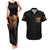 Your First Mistake Fire Skull Couples Matching Tank Maxi Dress and Hawaiian Shirt - Wonder Print Shop