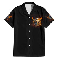 Your First Mistake Fire Skull Family Matching Mermaid Dress and Hawaiian Shirt - Wonder Print Shop