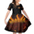 Your First Mistake Fire Skull Family Matching Summer Maxi Dress and Hawaiian Shirt - Wonder Print Shop