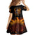 Your First Mistake Fire Skull Family Matching Summer Maxi Dress and Hawaiian Shirt - Wonder Print Shop