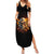 Your First Mistake Fire Skull Family Matching Summer Maxi Dress and Hawaiian Shirt - Wonder Print Shop