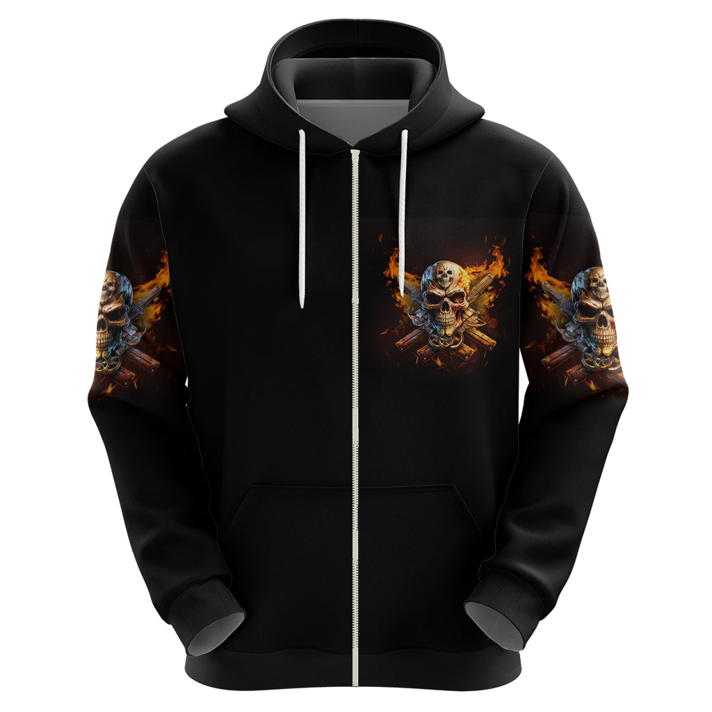 Your First Mistake Fire Skull Hoodie - Wonder Print Shop