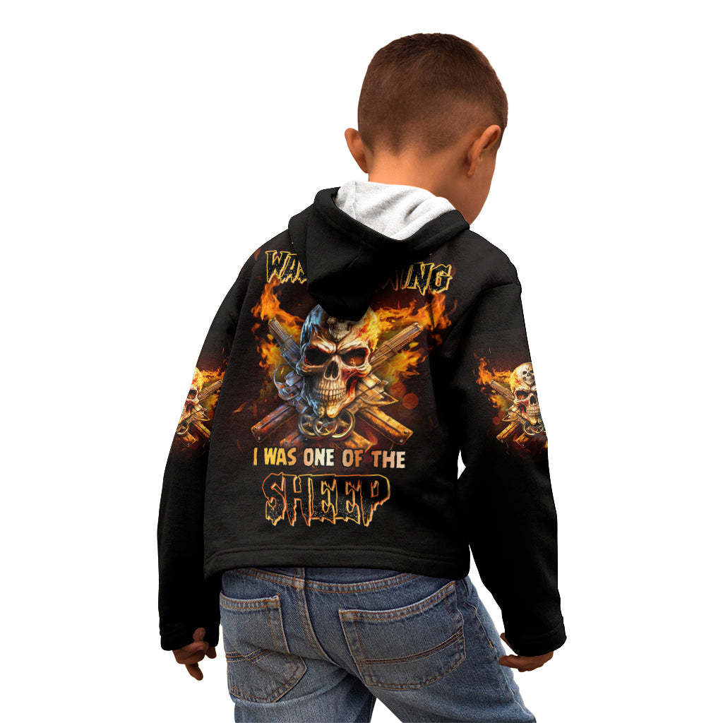 Your First Mistake Fire Skull Kid Hoodie - Wonder Print Shop