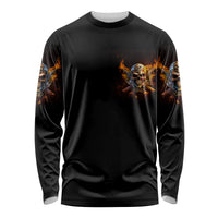 Your First Mistake Fire Skull Long Sleeve Shirt - Wonder Print Shop