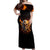 Your First Mistake Fire Skull Off Shoulder Maxi Dress - Wonder Print Shop