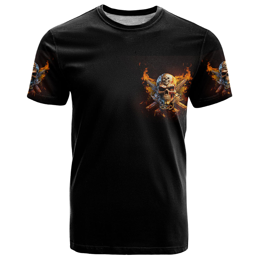 Your First Mistake Fire Skull T Shirt - Wonder Print Shop
