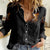 Your First Mistake Fire Skull Women Casual Shirt - Wonder Print Shop